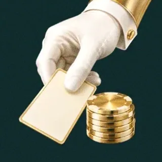 Hand dealing card — Rich Prize