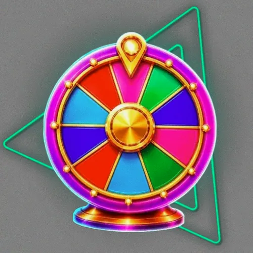 Colourful prize wheel