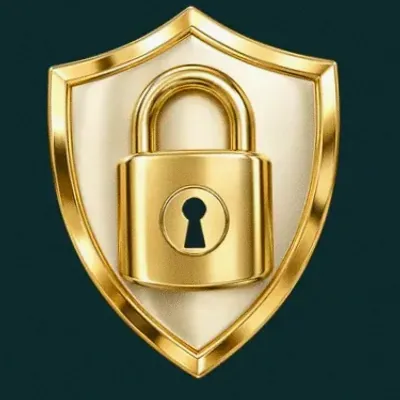Shield with padlock — Rich Prize