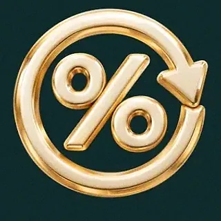 Gold percent symbol — Rich Prize