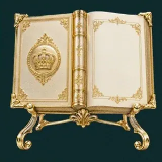 Ornate open book — Rich Prize