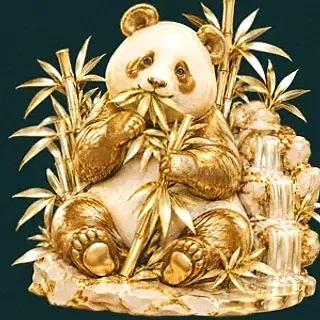 Panda eating bamboo — Rich Prize