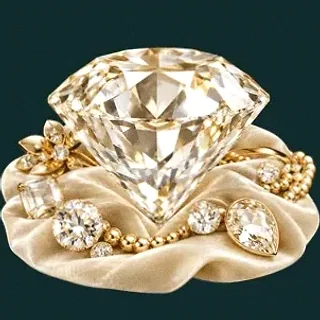 Faceted diamond gemstone — Rich Prize